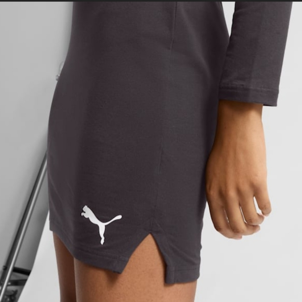 Women's Long Sleeve Slimming Athletic Dress Black Size Medium MSRP $65 - Picture 3 of 16